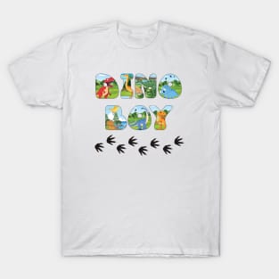 DINO BOY - cute dinosaur shaped letters T-Shirt